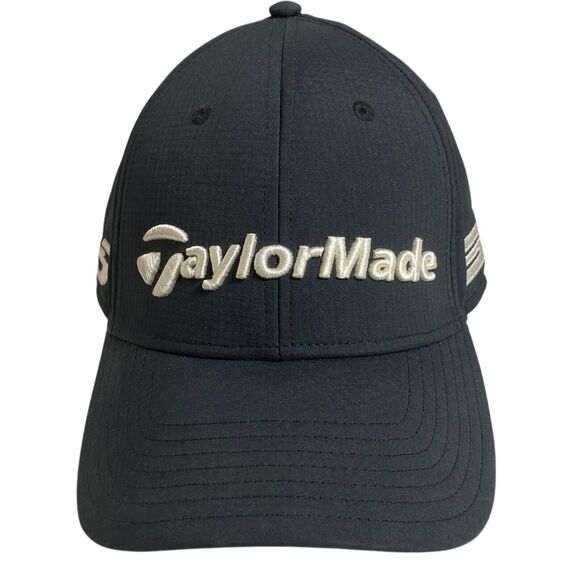TaylorMade Golf Hat Mens One Size Black SIM TP5 Logo Adjustable Tour Authentic - Picture 1 of 16